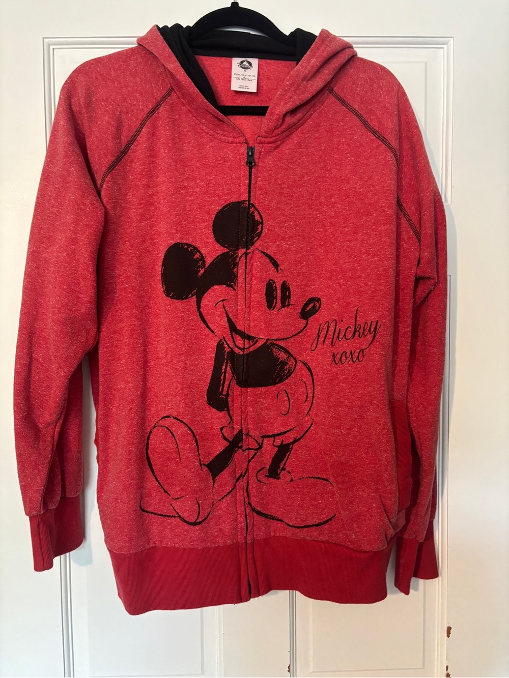 Disney Red Hoodie with Black Trim